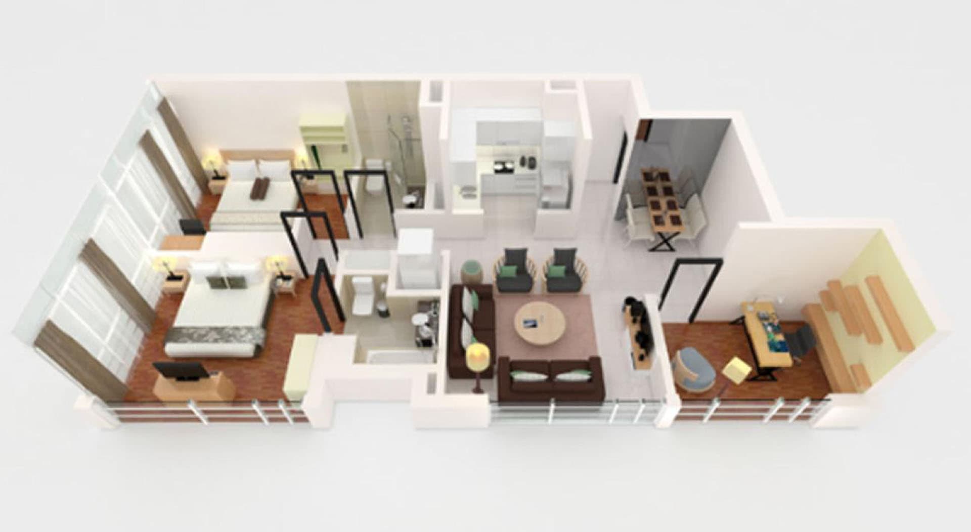 2 Bedroom Apartment Senior 1
