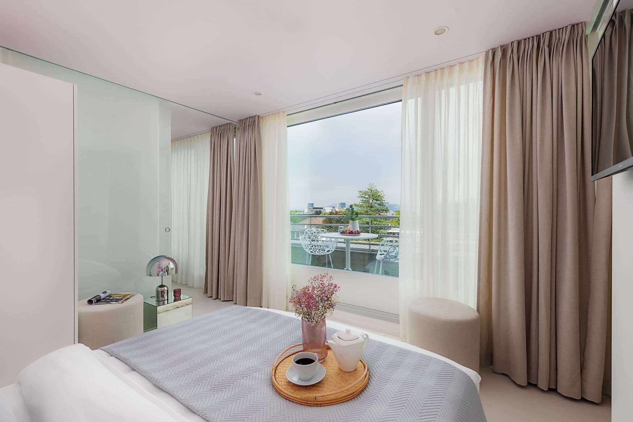 One Bedroom Senior, Balcony, Kitchenette